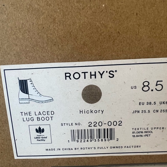 ⬇️👀 ROTHY’s The Laced Lug Boot in EXCELLENT Condition! - Picture 3 of 12